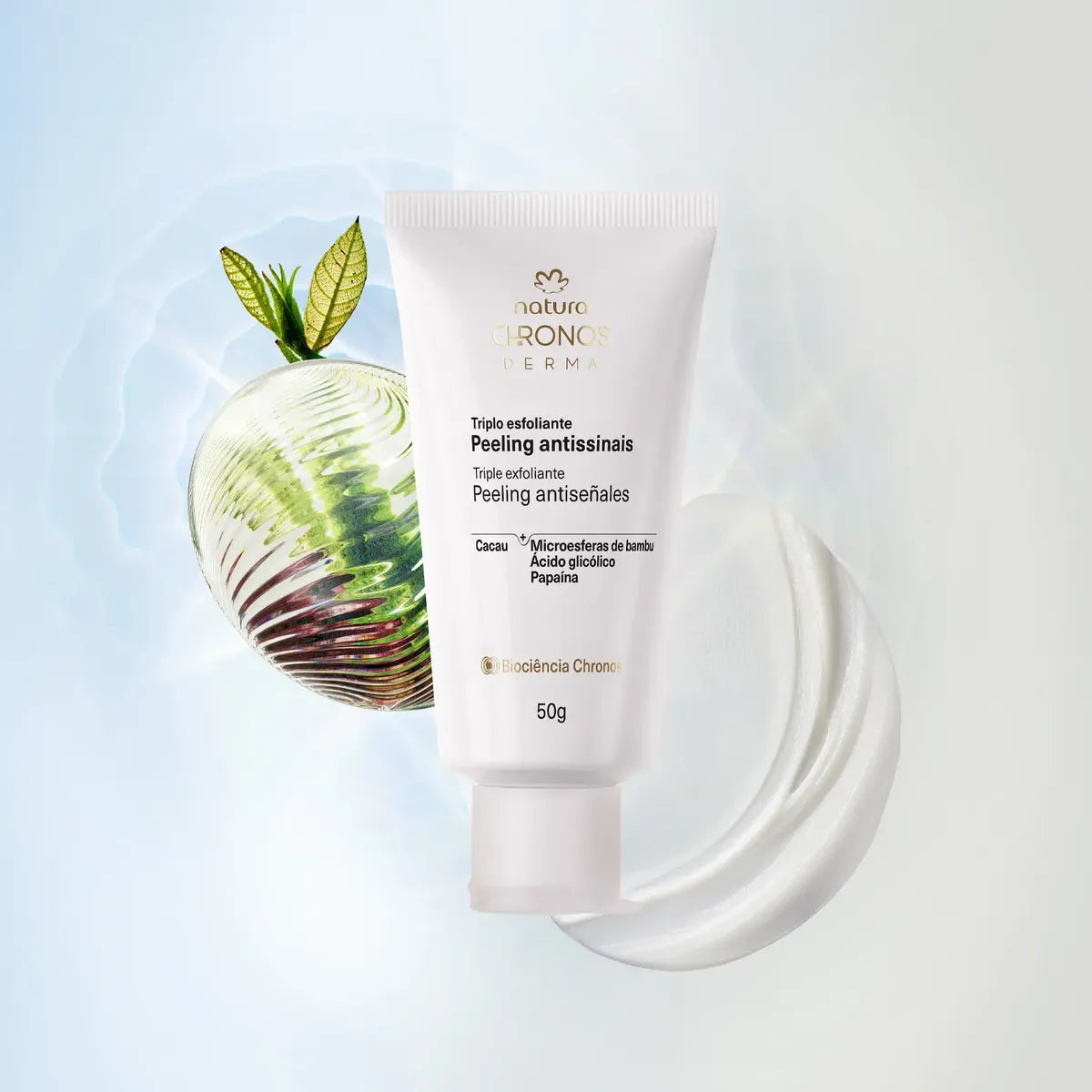 Exfoliante exfoliante triple antiseñal Natura Chronos, 15 g, para todo tipo de piel, día y noche