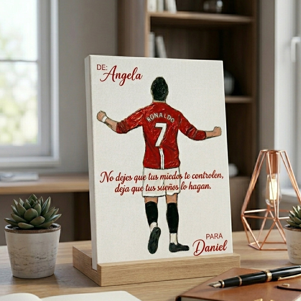 Lienzo CR7 version 2 hecho a mano 15x10