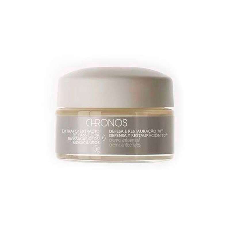 Chronos Crema antiseñales defensa y restauración 70+ noche 15 g