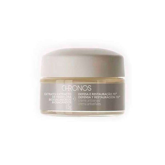 Chronos Crema antiseñales defensa y restauración 70+ noche 15 g
