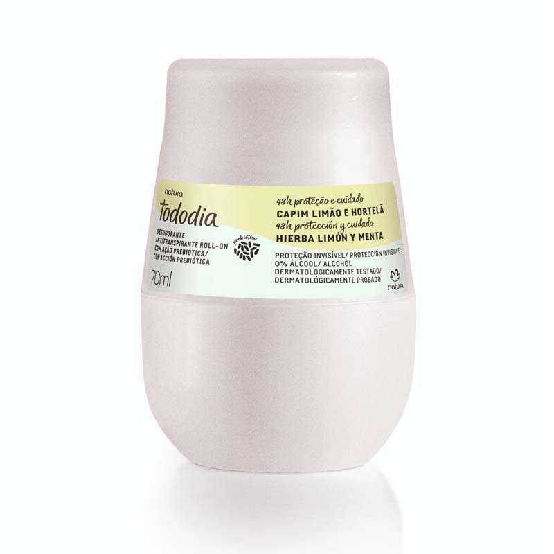 Tododia Desodorante antitranspirante roll-on hierba limón y menta 70 ml