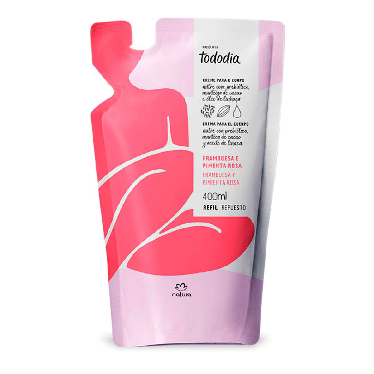 Tododia Hidratante corporal frambuesa y pimienta rosa 400 ml