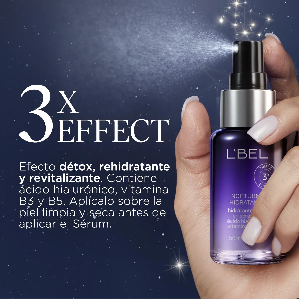 Nocturne Hidratante Facial en spray 50 ml