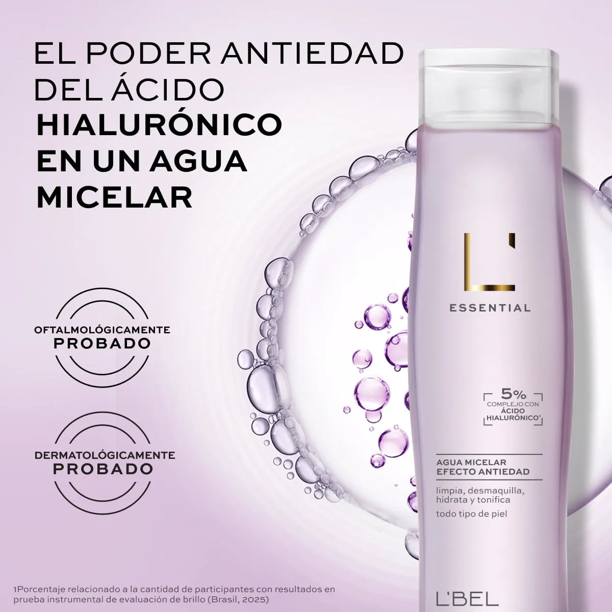 Essential Agua Micelar Efecto Antiedad 180ml.