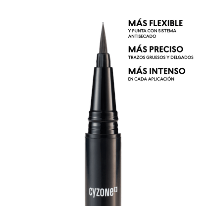 Delineador de Ojos Punta Plumón Studio Look Cyzone 1 ml