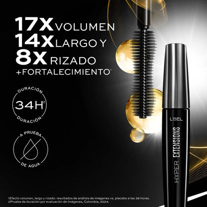 Máscara de pestañas efecto pestañas postizas Hyper Extensions