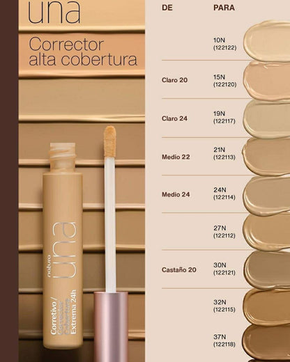 Una Corrector cobertura extrema 8 ml