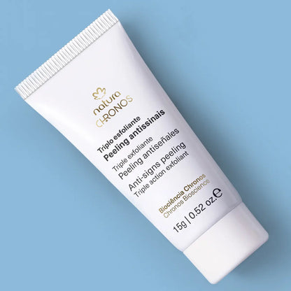 Exfoliante exfoliante triple antiseñal Natura Chronos, 15 g, para todo tipo de piel, día y noche