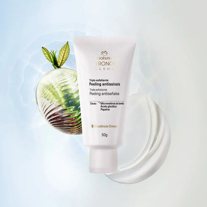 Exfoliante exfoliante triple antiseñal Natura Chronos, 15 g, para todo tipo de piel, día y noche