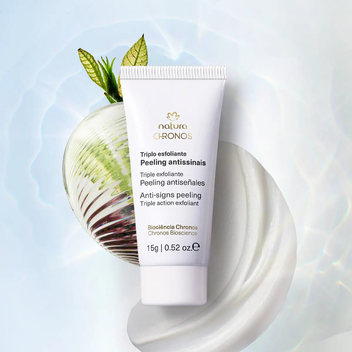 Exfoliante exfoliante triple antiseñal Natura Chronos, 15 g, para todo tipo de piel, día y noche