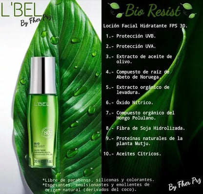 Bio Resist Loción Hidratante Facial L'bel 30ml