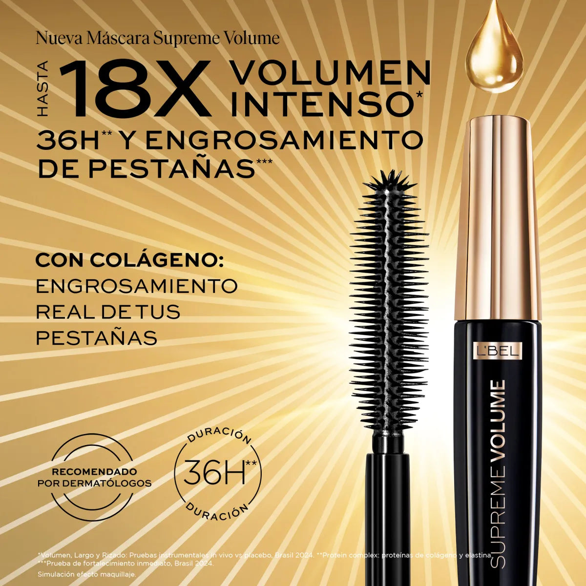 Máscara de Pestañas Supreme Volume