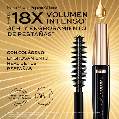 Máscara de Pestañas Supreme Volume