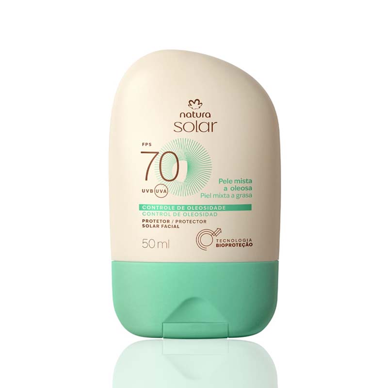 Protector Solar Facial Piel Mixta a Oleosa FPS 70 Natura Solar