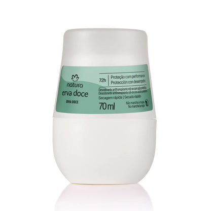 Erva Doce Desodorante antitranspirante roll-on invisible 70 ml