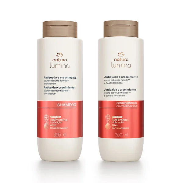 Kit Lumina anticaída esencial shampoo y acondicionador
