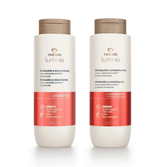 Kit Lumina anticaída esencial shampoo y acondicionador