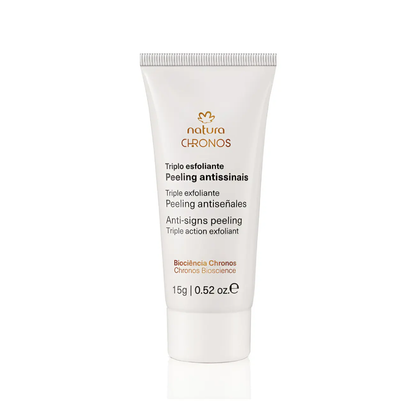 Exfoliante exfoliante triple antiseñal Natura Chronos, 15 g, para todo tipo de piel, día y noche