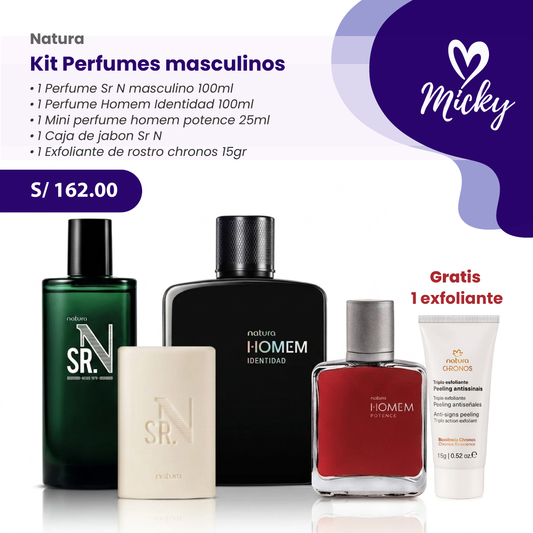 Kit perfumes masculinos Homem y Sr N