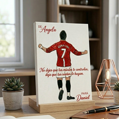 Lienzo CR7 version 2 hecho a mano 15x10